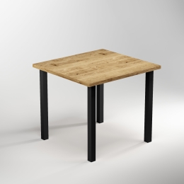 Gambe quadrate da tavolo 50x50 mm in acciaio verniciato nero