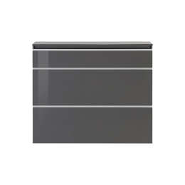Scarpiera Da Ingresso 3 Ante 120 Cm Antracite Laccato 24 Paia Magic