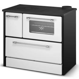 Cucina A Legna Stufa 9 Kw Bianca Beatrice 87x51xH79 Ecodesign