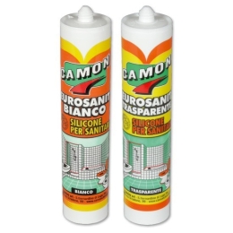 Silicone acetico idrosanitario Camon EUROSANIT 280 ml 120510 trasparente