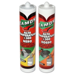 Silicone acetico antifuoco Camon ALTA TEMPERATURA +300 280 ml 121220 rosso