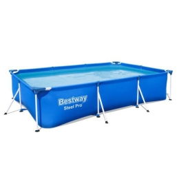 Piscina fuori terra rettangolare 300x201x66 cm con telaio in metallo