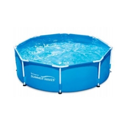 Piscina Fuori Terra 244x76 Cm Con Telaio In Acciaio Summer Waves Tonda