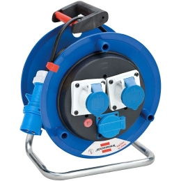 Tamburo avvolgicavo 25 mt 3 prese 16A Brennenstuhl 1332766 blu