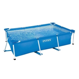 Piscina Fuori Terra Rettangolare Intex Frame 260x160x65 Cm 28271 Blu