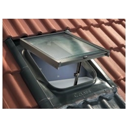 Lucernaio classico L 45 x H 57 Claus serie Base WL02RMV rosso mattone con vetro retinato 6 mm