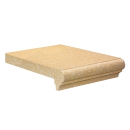 Gradino In Cemento 36x25 Cm Idrofugato Levigato Giallo Tufo Imer