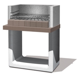 Barbecue In Muratura A Legna Senza Cappa Aperto 80x52x97 Paxi New Sarom