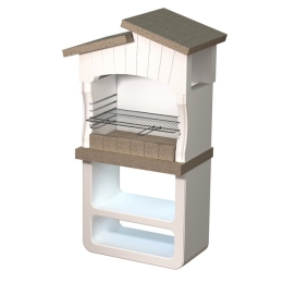 Barbecue A Legna In Muratura Da Giardino 80x52x170 Cm Caorle Sarom