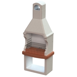 Barbecue A Legna In Muratura Da Giardino 88x58x217 Cm Brioni Sarom