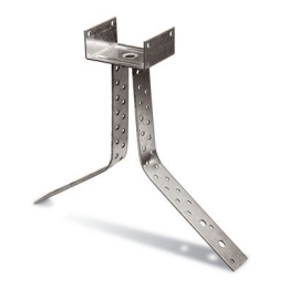 Gancio portalistello per colmo 180 mm Wierer 0750300 zincato