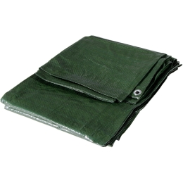 Telo occhiellato in polietilene antistrappo impermeabile 70 gr/mq Brixo verde