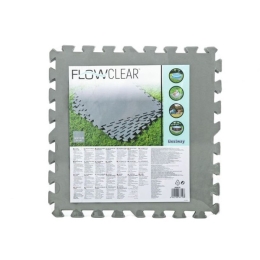 Tappeto Piscina Fuori Terra Grigio 50x50 Cm 9 Pezzi - 2,25 mq Bestway